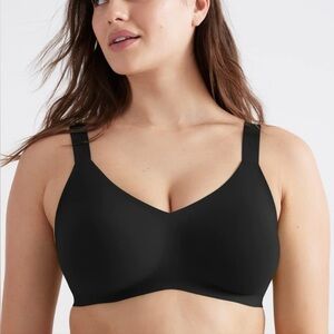 Knix Size 3 Padded V-Neck Evolution Bra Black